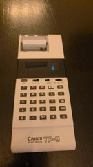 Canon TP-8 Pocket Printing Calculator w/ Case, Paper Rolls, Manuals, Battery