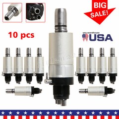 USA Dental Slow Low Speed Handpiece Air Motor 1:1 Direct Drive 4 Hole