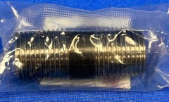 STZ Black Steel Pipe Nipple Connector 1/2in x 2in