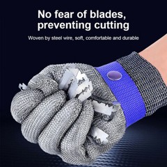 Stainless Steel Mesh Knife Cut Resistant Chain Mail Protective Glove Work Safety