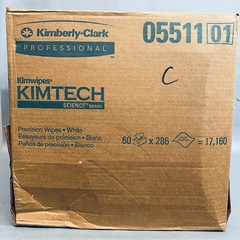 Kimberly-Clark Dry Wipes Low Lint Case of 60 Boxes with 286 Wipes Each