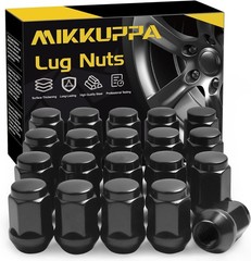 Black Closed End Lug Nuts M12X1.5 for Fusion, Focus, Escape – 20 Pcs Set