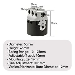 F1 Boring Head 50mm 2in MT2 MT3 MT4 C20 C25 BT30 BT40 NT30 NT40 R8 Lathe Tool