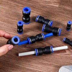 100 Pcs Quick Connect Air Hose Fittings, 5 Sizes Air Line Push to Connect Fit…