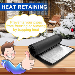 Mini Split HVAC Insulation Wrap, 600D Oxford, Waterproof & UV Protection