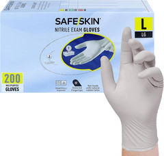 Nitrile Exam Gloves Disposable – 3.5 Mil, Gray, Powder Free Gloves for Medical,