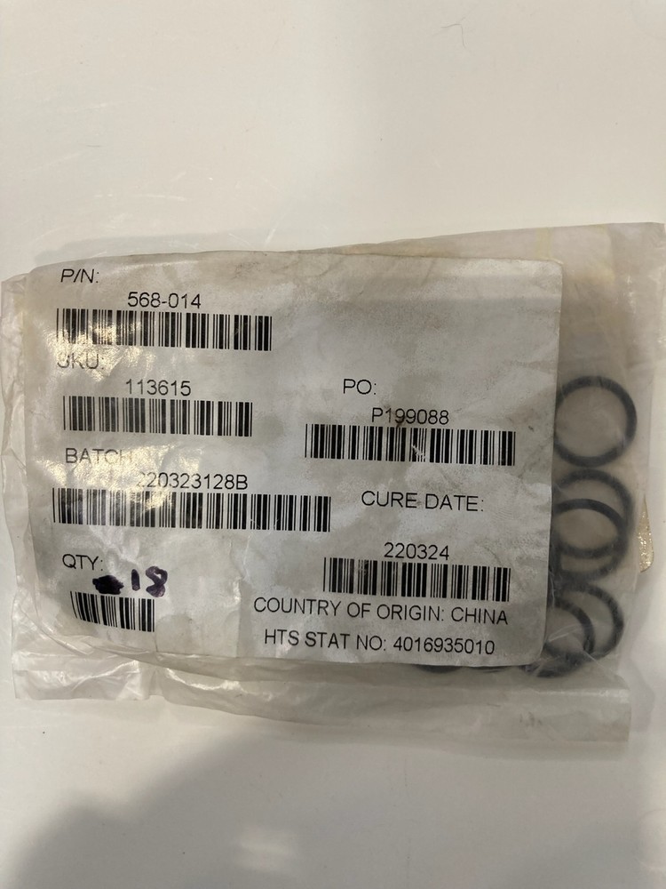 568-014 O-Ring 0.5″ ID x 0.625″ OD x 0.063″ CS Buna-N 70 Duro Seal (Pack 18)