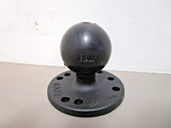 Ram Mount RAM-202U C Size Round Plate with Ball 1.5″ Ball x 2.5″ Base