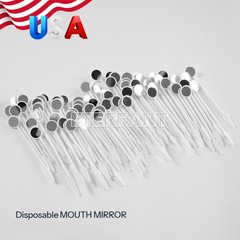 500Pcs Dental Mouth Mirror w/Handle Dental Ortho Instruments