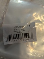 1.5-Mil Clear Poly Bags Flat Open Top Plastic Packaging Packing 4 x 8 in -100pc
