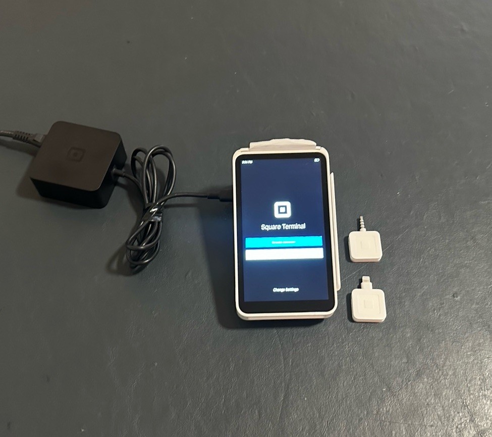 Square Terminal All-In-One Credit Card Reader SPD2-01-A w/ Power Adapter Charger