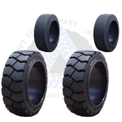 22x9x16 TRACTION | 18x6x12 1/8 SMOOTH CUSHION SOLID FORKLIFT TIRES | 4X DEAL