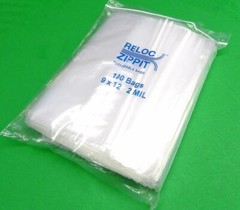 Reloc Zippit Bags 9″ x 12″ Clear 2Mil Reclosable 9×12 Poly Bags 100 PCS