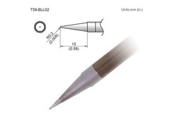 Hakko T39-BLL02 – Conical Tip; R0.2 x 15mm