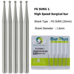 Wave Dental Surgical Bur Round Carbide Diamond Bur Long Round Ball High Speed FG