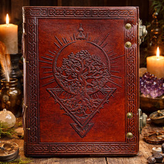 Leather Notebook Tree of Life 5×7 Inch Journal Diary Sketchbook 200 Pages B1 G1