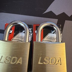 Lot of 2 LSDA Commercial Grade Sold Brass Paired Padlocks KA801 BP400 Brand NEW