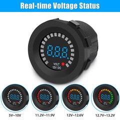 DC 12V Waterproof CAR Battery Meter Voltmeter LED Digital Display Voltage Gauge