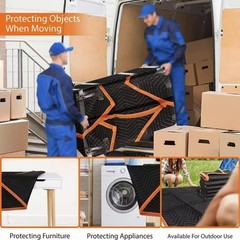 Large Moving Blankets 80 * 72in Heavy Duty Packing Blankets for Furniture Moving