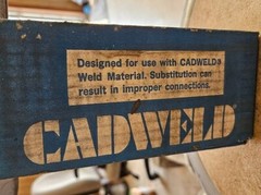 Erico TAC2Q1L CADWELD® TA Series Price Key C Standard Horizontal Tee New In Box