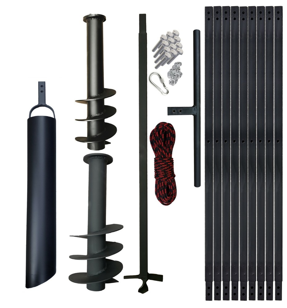 PWSAM WATER WELL DRILLING KIT HAND WELL AUGER DIY 3 – 55 FT + Bailer