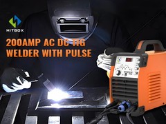 5-in-1 Aluminum AC DC TIG Welder 220V Pulse 200A Digital MMA TIG Welding Machine