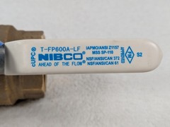 NIBCO – TFP600A-LF – Lead-Free Brass Ball Valve – Threaded – 2 inch