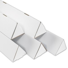 3 x 36 1/4″ White Triangle Mailing Tubes ECT-32B 50/Case