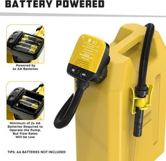 BYERN AUTO Automatic Fuel Transfer Pump with Auto-Stop, 3.2 GPM Cordless Gas Can
