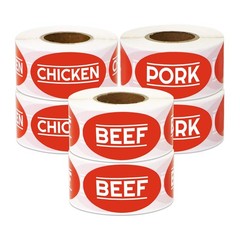Officesmartlabels – Pork Meat Sticker Bundle For Meat Markets