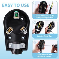 30 Amp RV Replacement Plug ETL Listed 125V Male NEMA TT-30P for RV Trailer