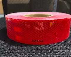 Red DOT-C2 Reflective Tape Conspiciuity Safety Caution Night Trailer Truck Semi