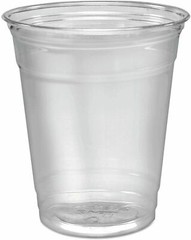 16 Oz Clear Plastic Cups PET Disposable Cold Cups With Lids and Straws for Party