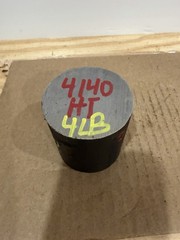 One Piece 4140 Hot Rolled Steel Bar Round Stock Heat Treated 2 1/2” OD x ~2 5/8”