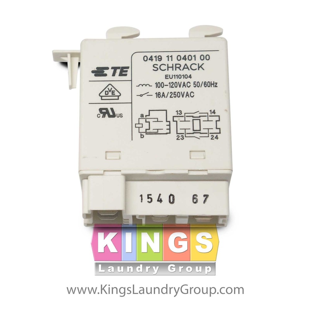 Genuine OEM Dryer Relay 027410, 487160015, 160015 For TD30X30 Dryer (No Harness)