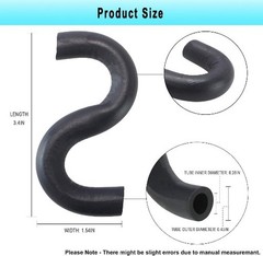 S-Shaped Fuel Tube Replacement | Gas Tank Fuel Line Hose Compatible with 1987-19
