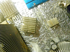 Lot of 5 Pounds Aluminum Computer Heat Sinks Scrap reuse craft or repair