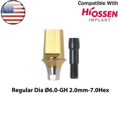 US Dental Straight Transfer Abutment Regular Ø4.5/5.0/6.0mm Fits Osstem Hiossen
