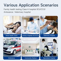 7‘Multi-parameter Patient Monitor Vital Signs Monitor ECG/NIBP/TEMP/RESP/SPO2/PR