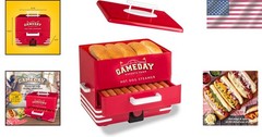 Compact Hot Dog Steamer and Multi-Appetizer Warmer – Ideal for Gatherings!