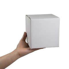 SUNLPH White Shipping Boxes 6x6x6 Inches Small Corrugated Cardboard Boxes, 25 Pa