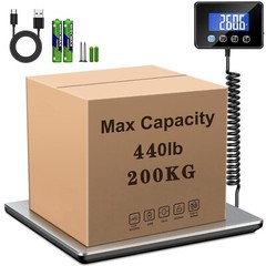 440LB Heavy Duty Digital Postal Parcel Scales Platform Postage Shipping Weighing
