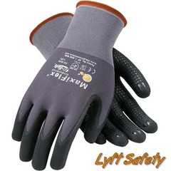 MaxiFlex Endurance Gloves 15G Grey Nylon Black Micro Large Hand Protection Work