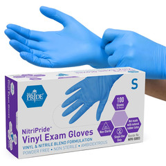 Nitrile/Vinyl Blend Exam Gloves, Non-Sterile, Box of 100