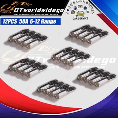 12Pcs 50A 10-12 Gauge Battery Quick Connect Winch Connector Plug Power Supply