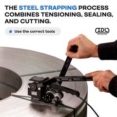 1/2″ x .020″ x 300′ Steel Strapping Coil (1100 Lbs Break Strength) in Self-Di…