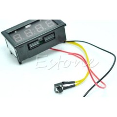 Car Truck Digital Electronic Clock LED Screen Display Electronic Watch 12V/24V