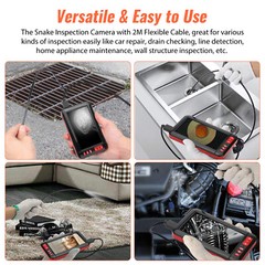 Industrial Endoscope 1080P HD 4.3” LED Screen Borescope Inspection Snake Camera