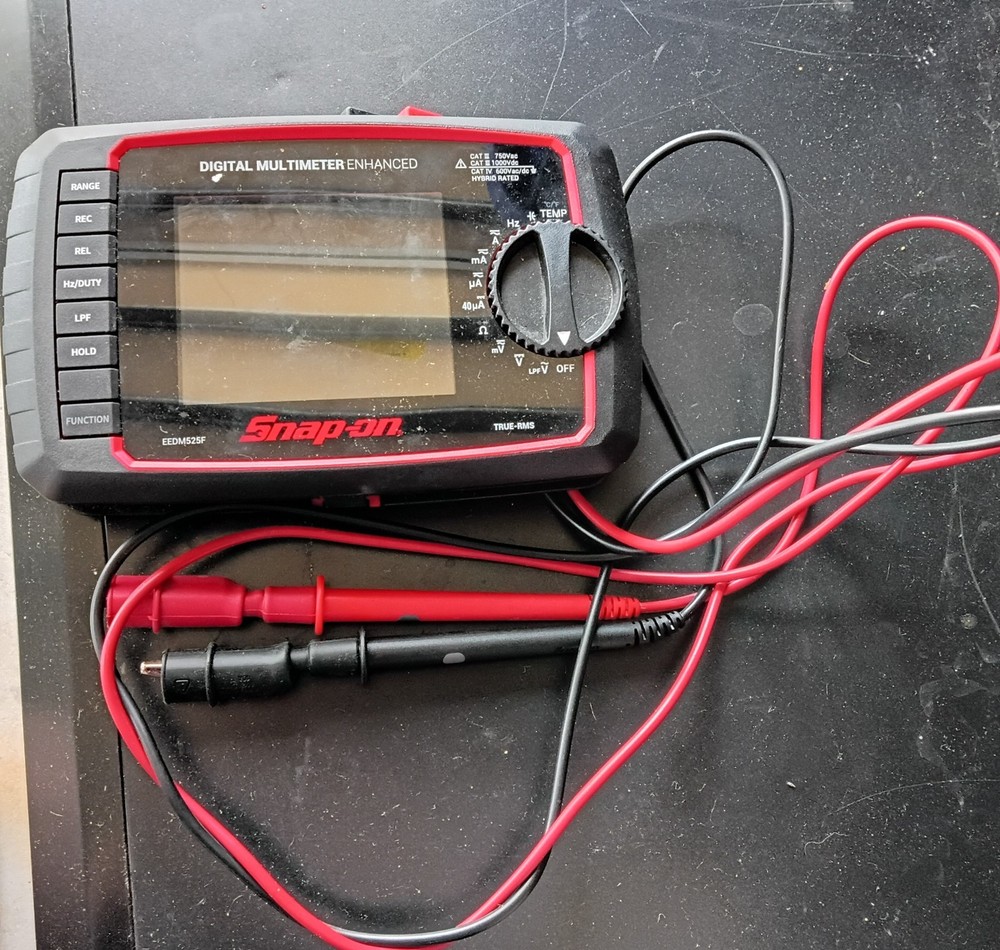 Snap-on EEDM525F Digital Multimeter True RMS Auto-Ranging CAT III/IV Backlight