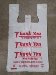 THANK YOU T-Shirt Bags 11.5″ x 6″ x 21″ White Plastic Shopping bags 50 – 1000